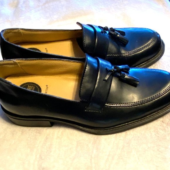 Croft & Barrow Men's Core Technology Black Leather Loafer Shoes Size 9 1/2 Med - Picture 3 of 10